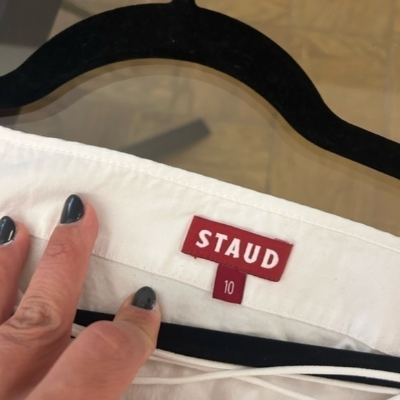 STAUD Monroe Lace-Up Top Size 10 - Picture 11 of 12